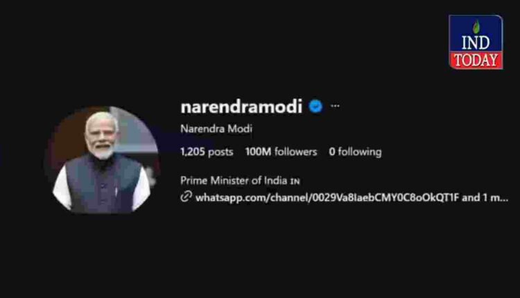 Modi Instagram Followers Cross 10 Crores