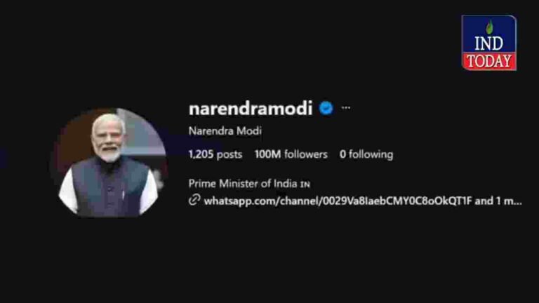 Modi Instagram Followers Cross 10 Crores