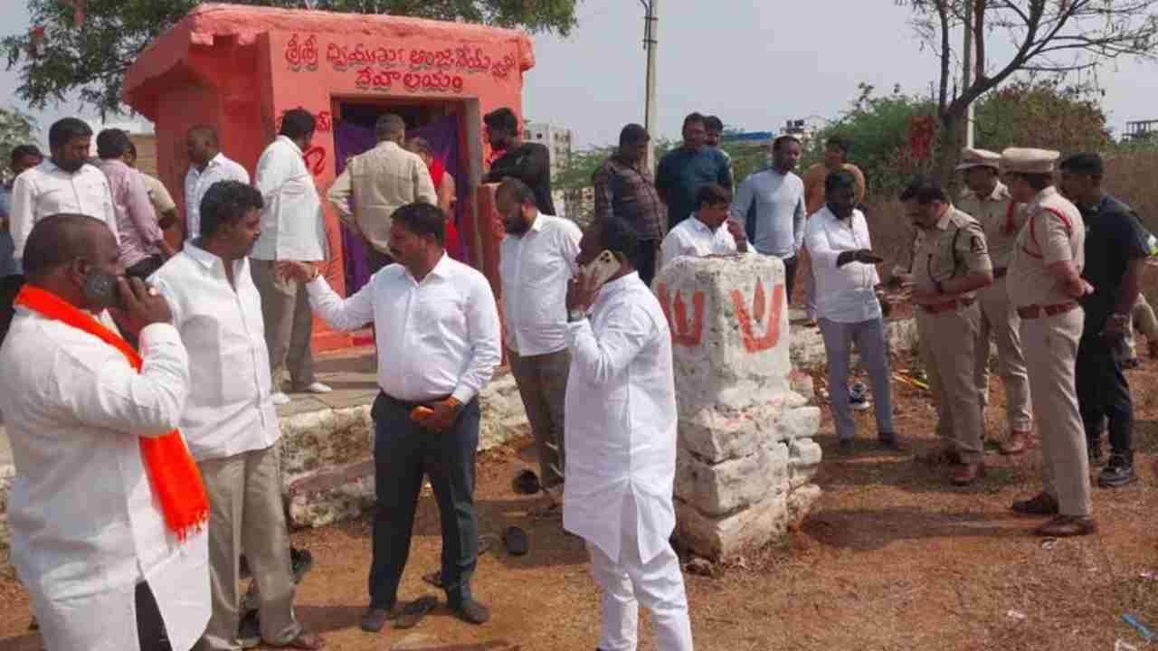 Tension Grips Balapur Following Temple Desecration In Hyderabad