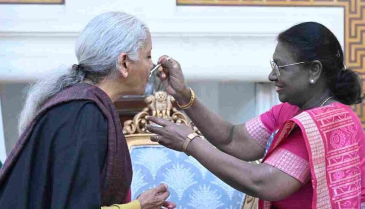 President Fed Finance Minister With Yoghurt And Sugar