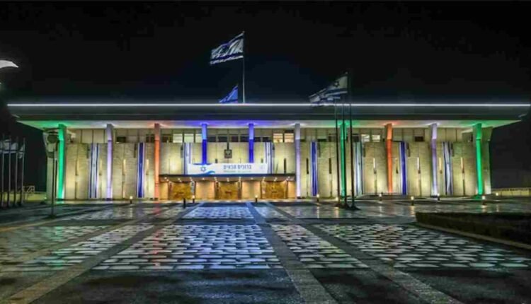A Rare Honor For PM Modi: Israel's Parliament Building Is Decorated With Tricolor
