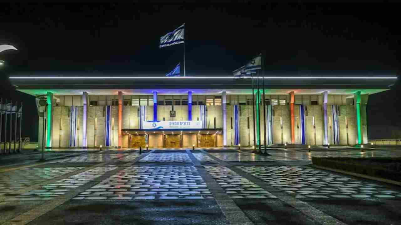 A Rare Honor For PM Modi: Israel’s Parliament Building Is Decorated With Tricolor