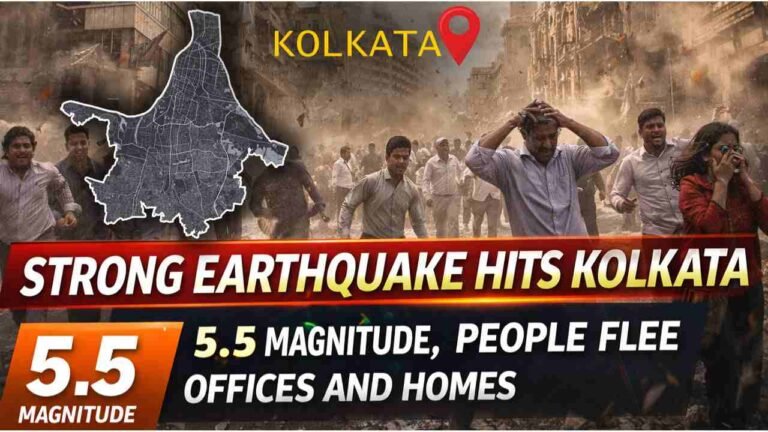 Strong Earthquake Hits Kolkata: 5.5 Magnitude, People Flee Offices And Homes