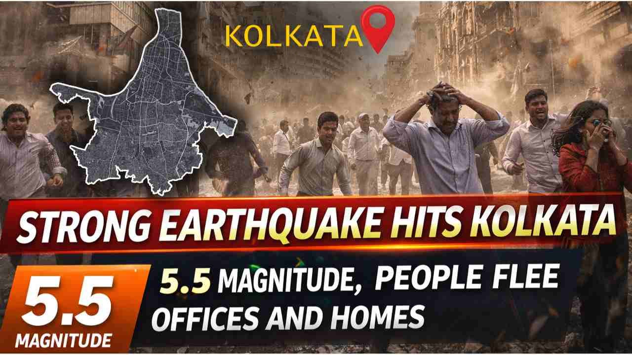 Strong Earthquake Hits Kolkata: 5.5 Magnitude, People Flee Offices And Homes
