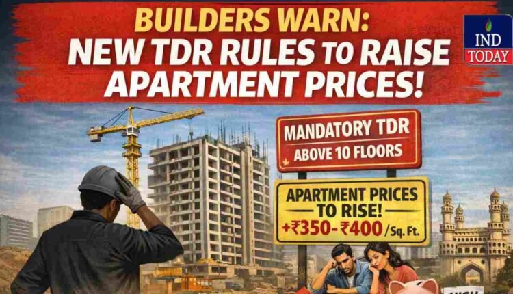 Hyderabad Builders Oppose New TDR Rules, Warn of Rise in Apartment Prices