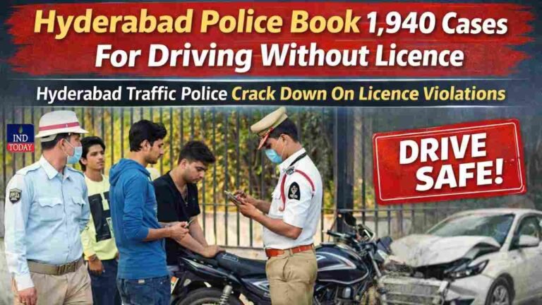 Hyderabad Police Book 1,940 Cases for Driving Without Licence