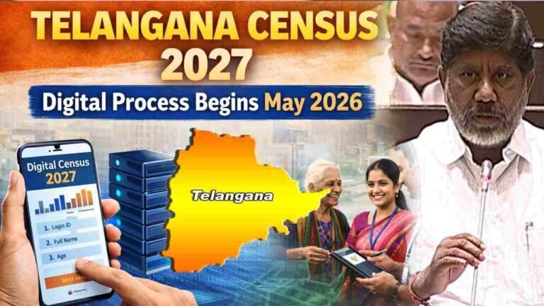 Telangana Census 2027 Digital Process Begins May 2026