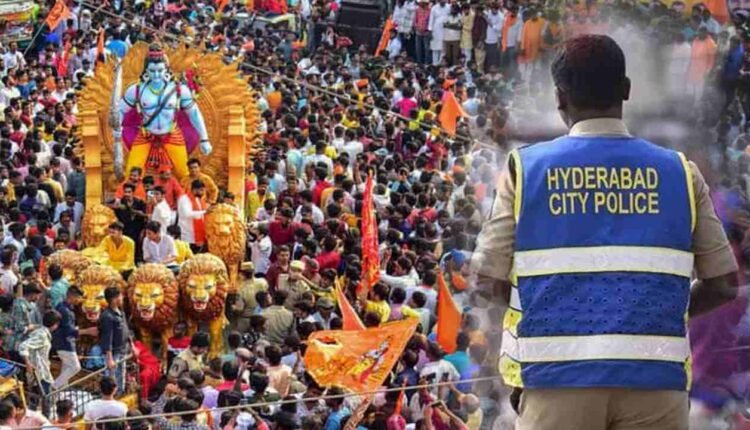 Tight Security For Sri Rama Navami Shobha Yatra In Hyderabad