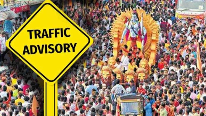 Traffic Advisory For Sri Rama Navami Shobha Yatra