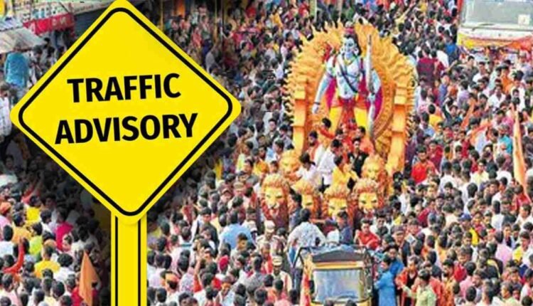 Traffic Advisory For Sri Rama Navami Shobha Yatra