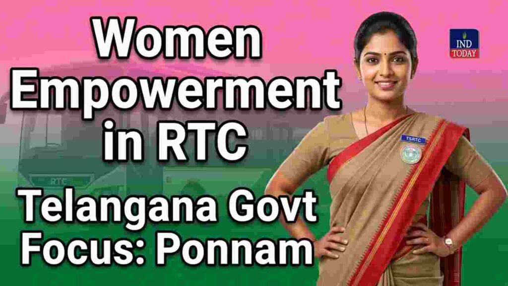 Women Empowerment in RTC Telangana Govt Focus says Ponnam