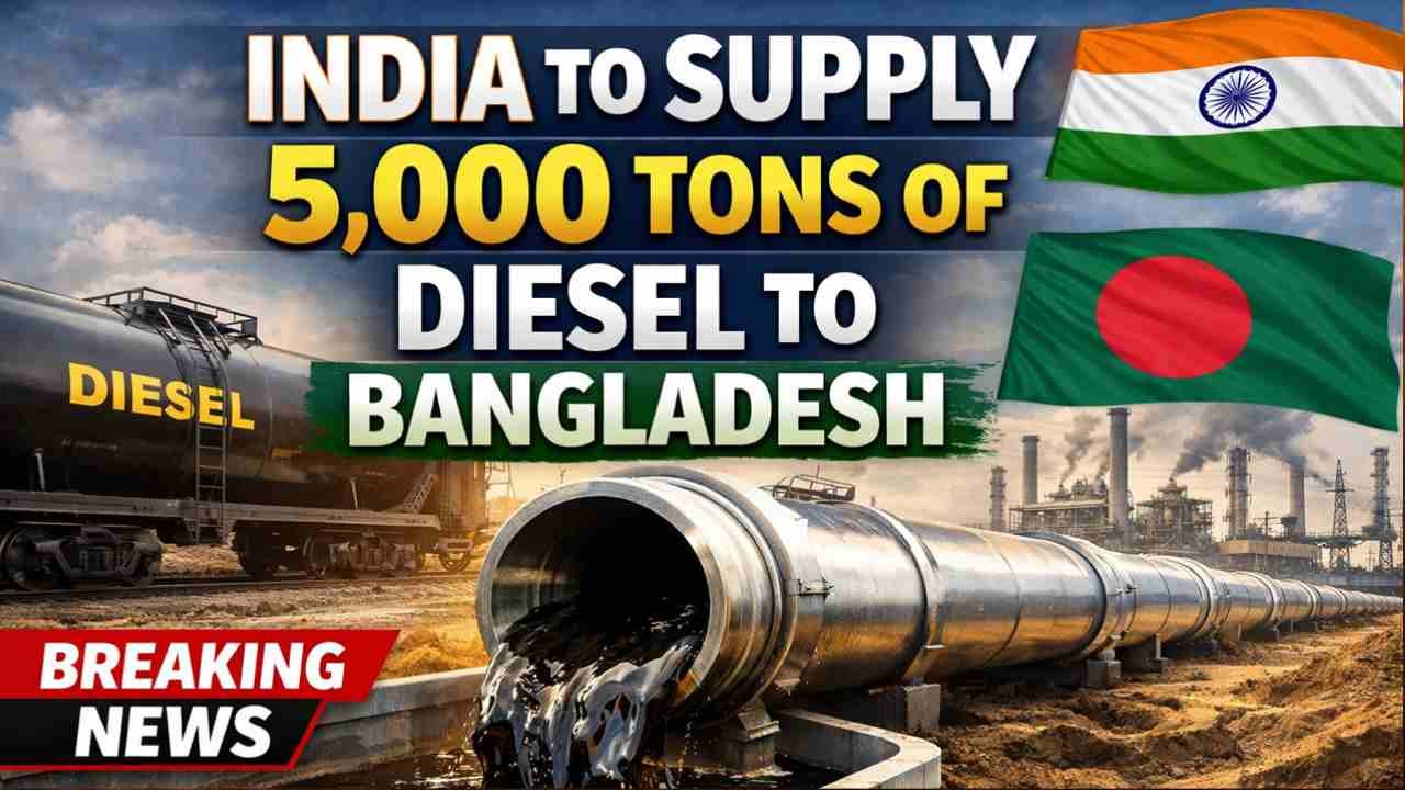 India Assures Bangladesh OF 5,000 Tons Of Diesel Supply Through Pipeline