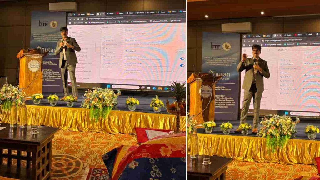Udumula takes part as trainer, panel speaker in Bhutan AI event