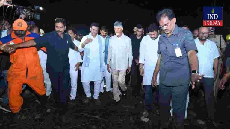 CM Chandrababu Announces ₹20 Lakh Compensation After Vetlapalem Firecracker Factory Blast
