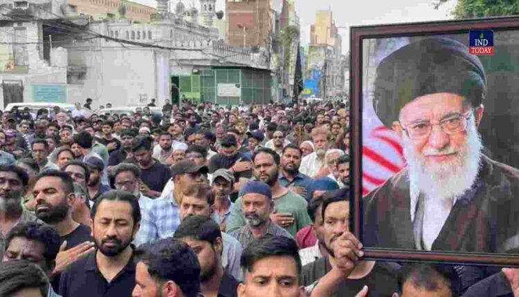 Ayatollah Khamenei Poster Torn Triggers Tension in Hyderabad