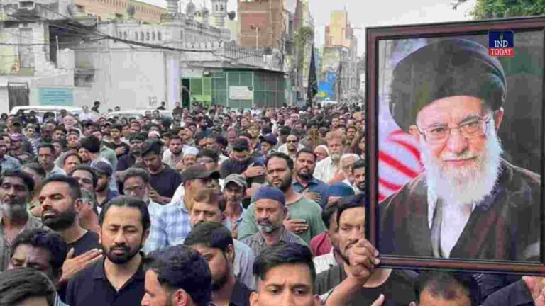 Ayatollah Khamenei Poster Torn Triggers Tension in Hyderabad
