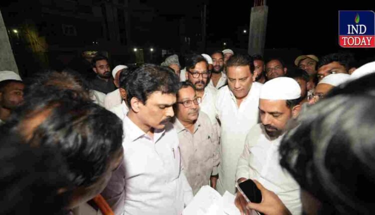 Azharuddin Inspects Zaheerabad Haj House Works, Assures Early Completion