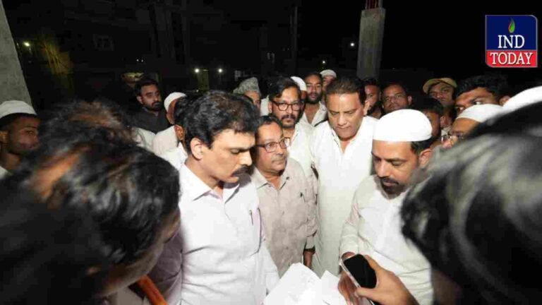 Azharuddin Inspects Zaheerabad Haj House Works, Assures Early Completion