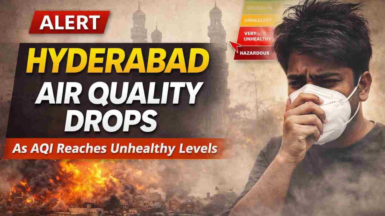 Hyderabad Air Quality Drops As AQI Reaches Unhealthy Levels