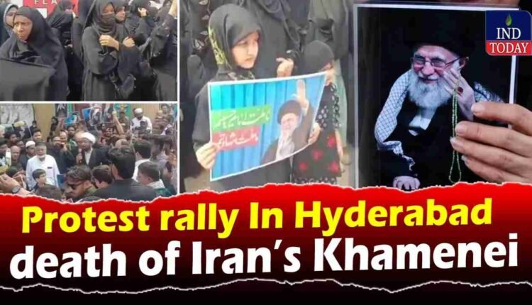 US Israel Iran: Protests In Hyderabad Old City After Khamenei Killed in Strikes