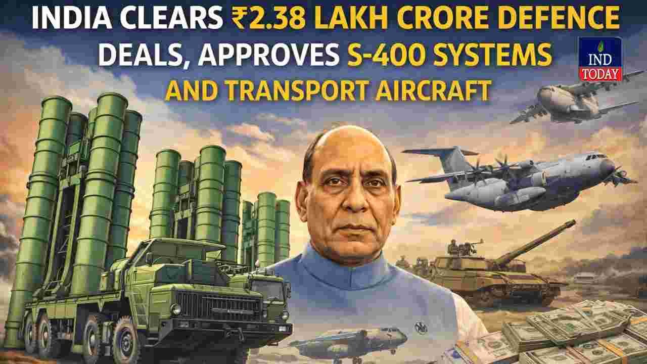 India Clears ₹2.38 Lakh Crore Defence Deals, Approves S-400 Missile Systems and Transport Aircraft