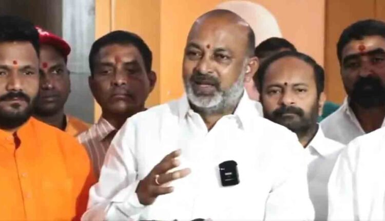 Bandi Sanjay Alleges Revanth KTR Nexus