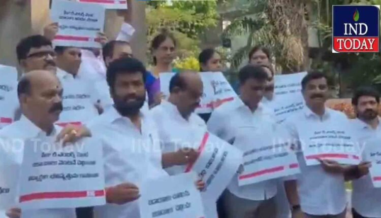 WATCH: Fee Reimbursement Protest Rocks Assembly Premises