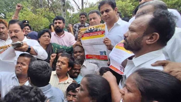 BRSV Leaders Arrest Sparks KTR’s Strong Condemnation