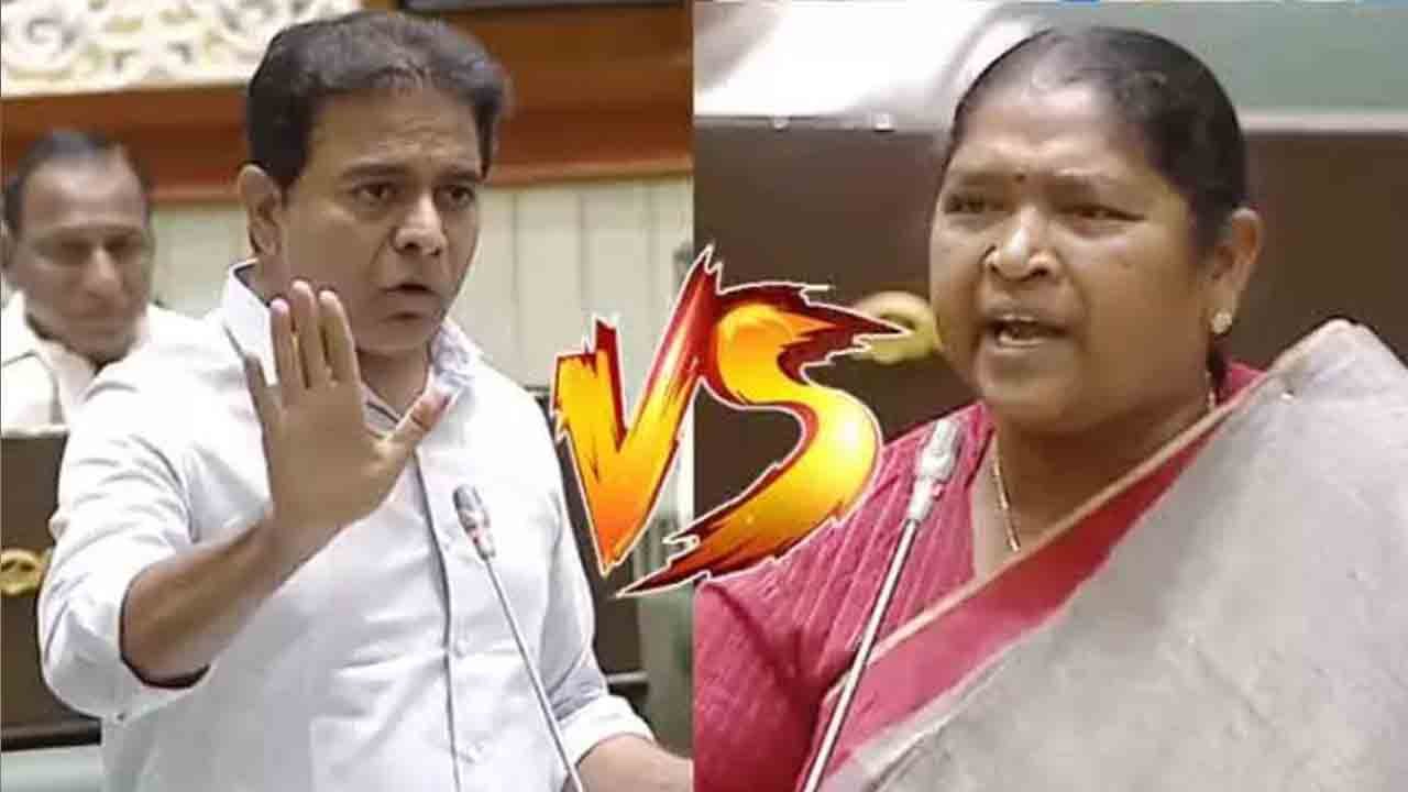 Seethakka Counter To KTR In Assembly Debate