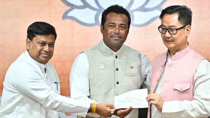 Leander Paes Joins BJP Ahead Of Bengal Polls