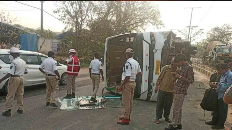 Miyapur Bus Accident Leaves One Seriously Injured