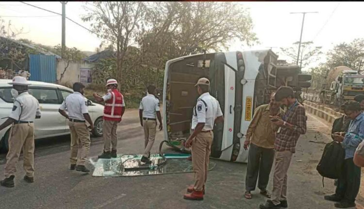 Miyapur Bus Accident Leaves One Seriously Injured