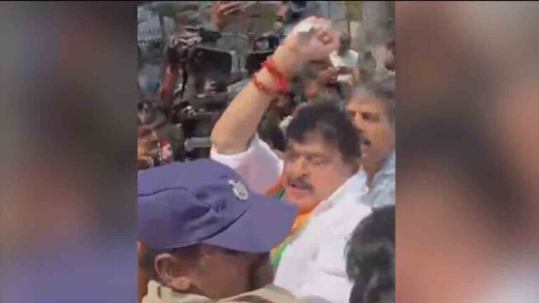 Ramchander Rao Arrested During Assembly Protest