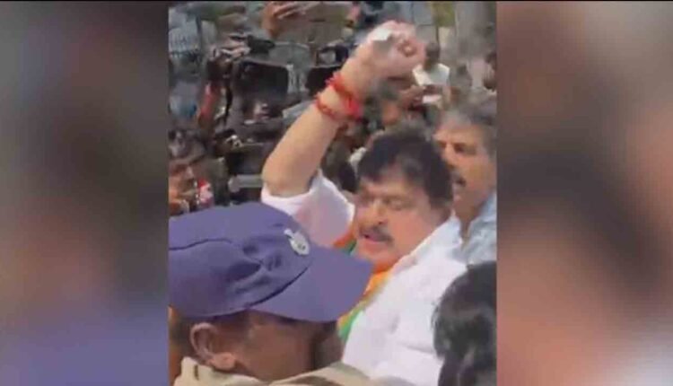 Ramchander Rao Arrested During Assembly Protest
