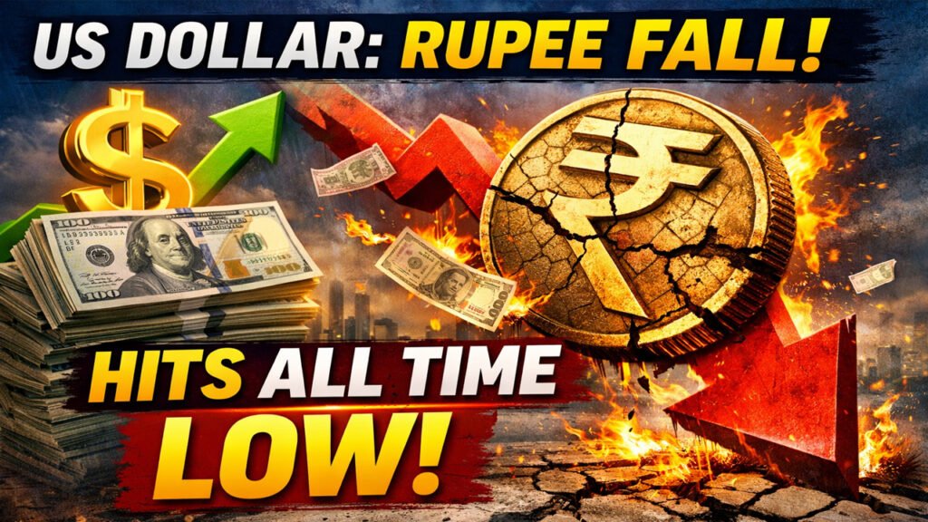 US dollar: Indian Rupee Fall hits all time low