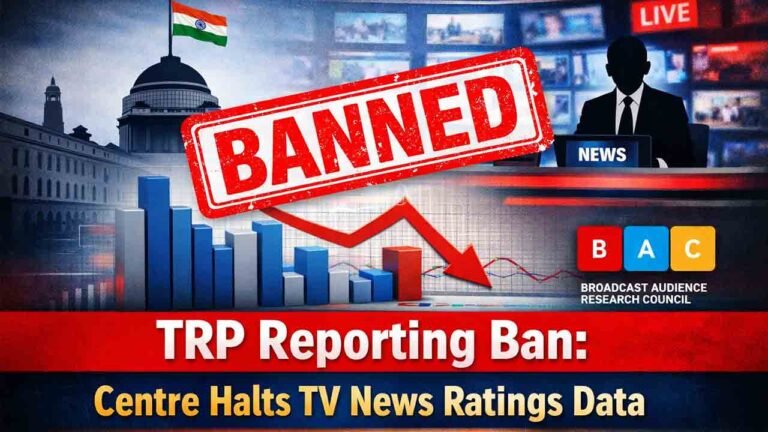 TRP Reporting Ban: Centre Halts TV News Ratings Data