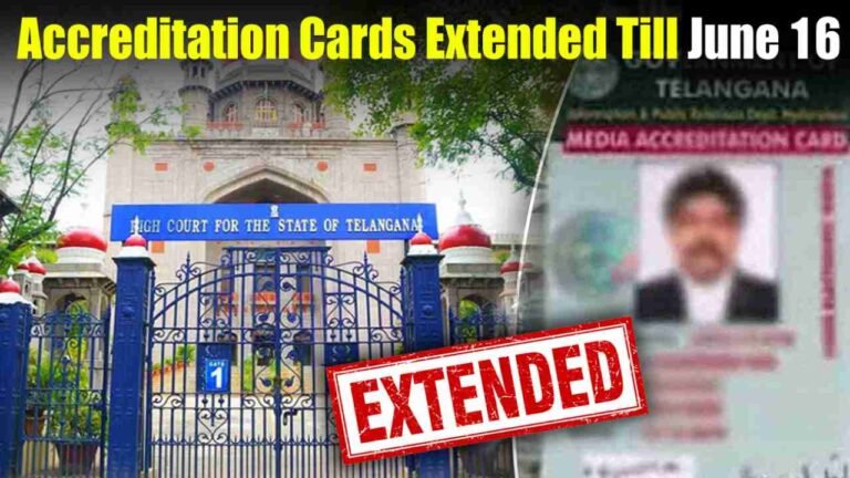 Journalists Accreditation Cards Extended Till June 16: HC