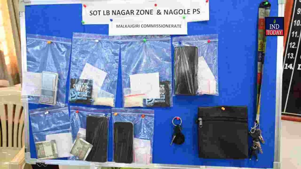 MDMA drug peddling racket busted in Nagole, two arrested