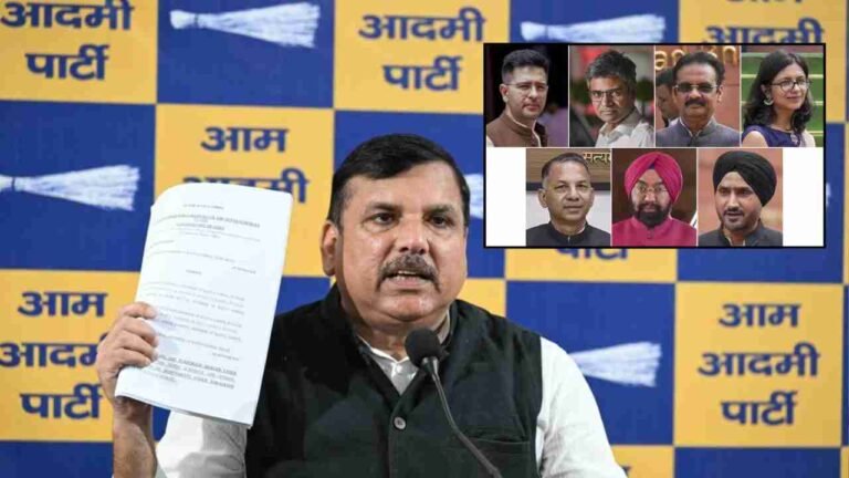 AAP Submits Petition To Rajya Sabha Chairman Seeking Termination Of 7 MPs Who Quit Party