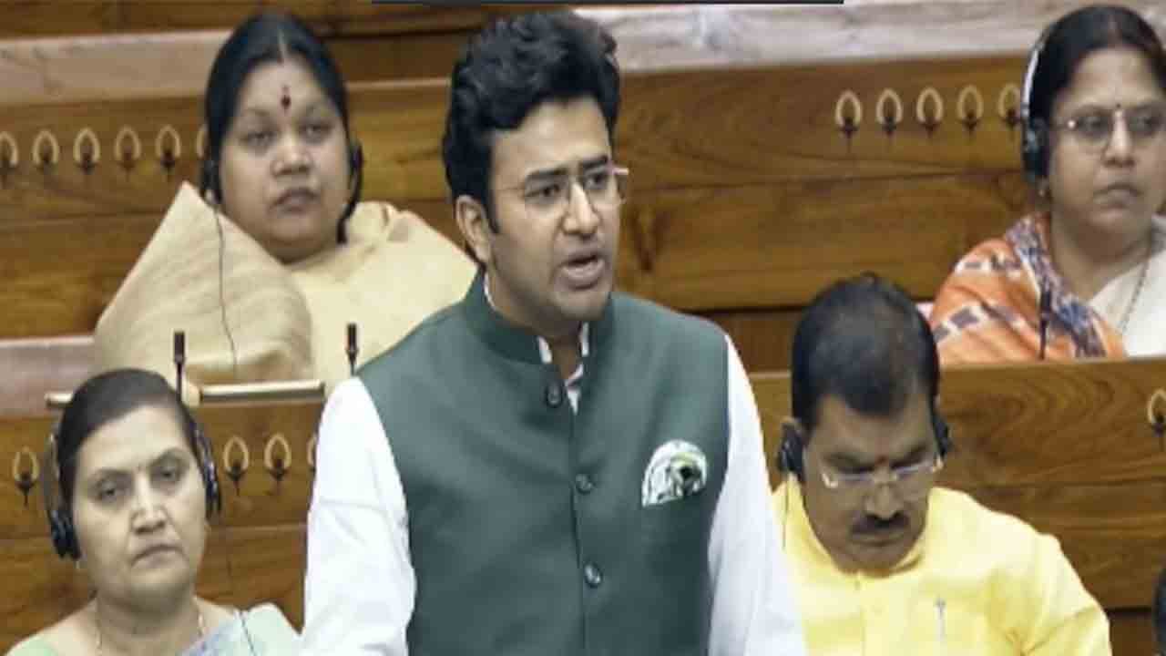 Tejaswi Surya Criticises DMK Over Delimitation Debate