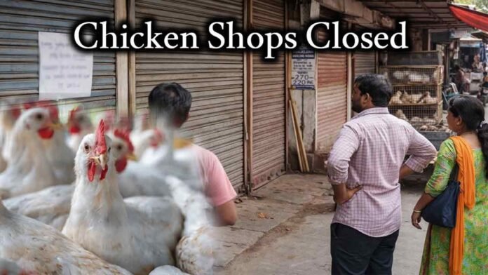 Tension In LB Nagar As Dispute Erupts At Chicken Shop During Poultry Bandh