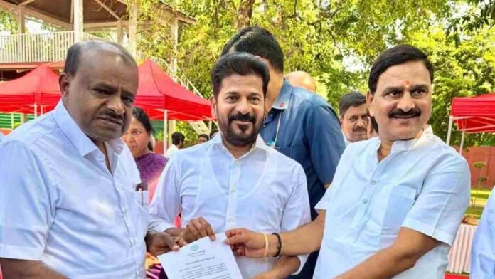 Revanth Reddy Seeks Bayyaram Steel Plant in Delhi Meet
