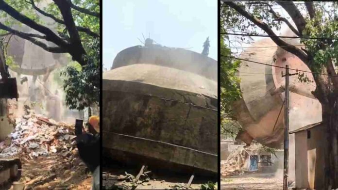 HYDRA Removes Dangerous Water Tank in Sanjeeva Reddy Nagar