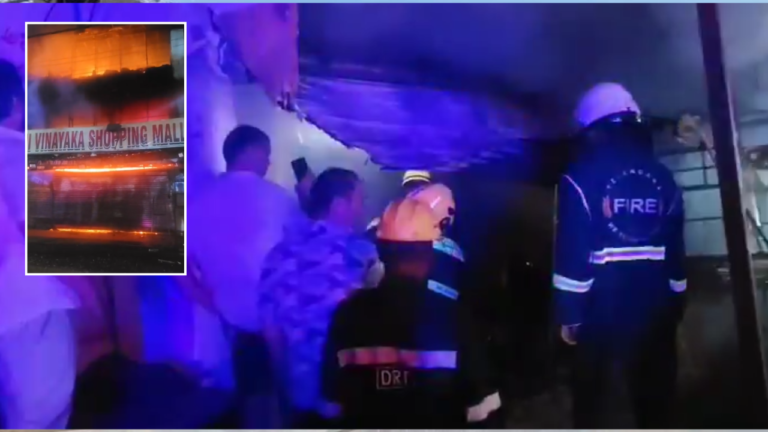 Fire Accident In Bandlaguda: Clothing Shop Burning In Flames
