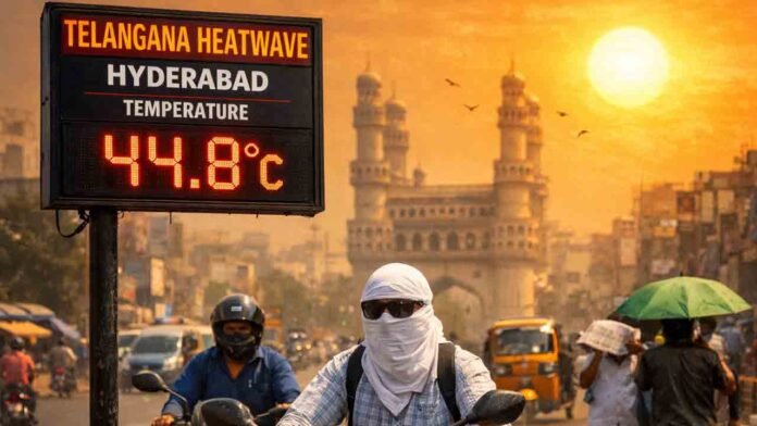 Telangana Heatwave: Hyderabad Temperature Nears 45C