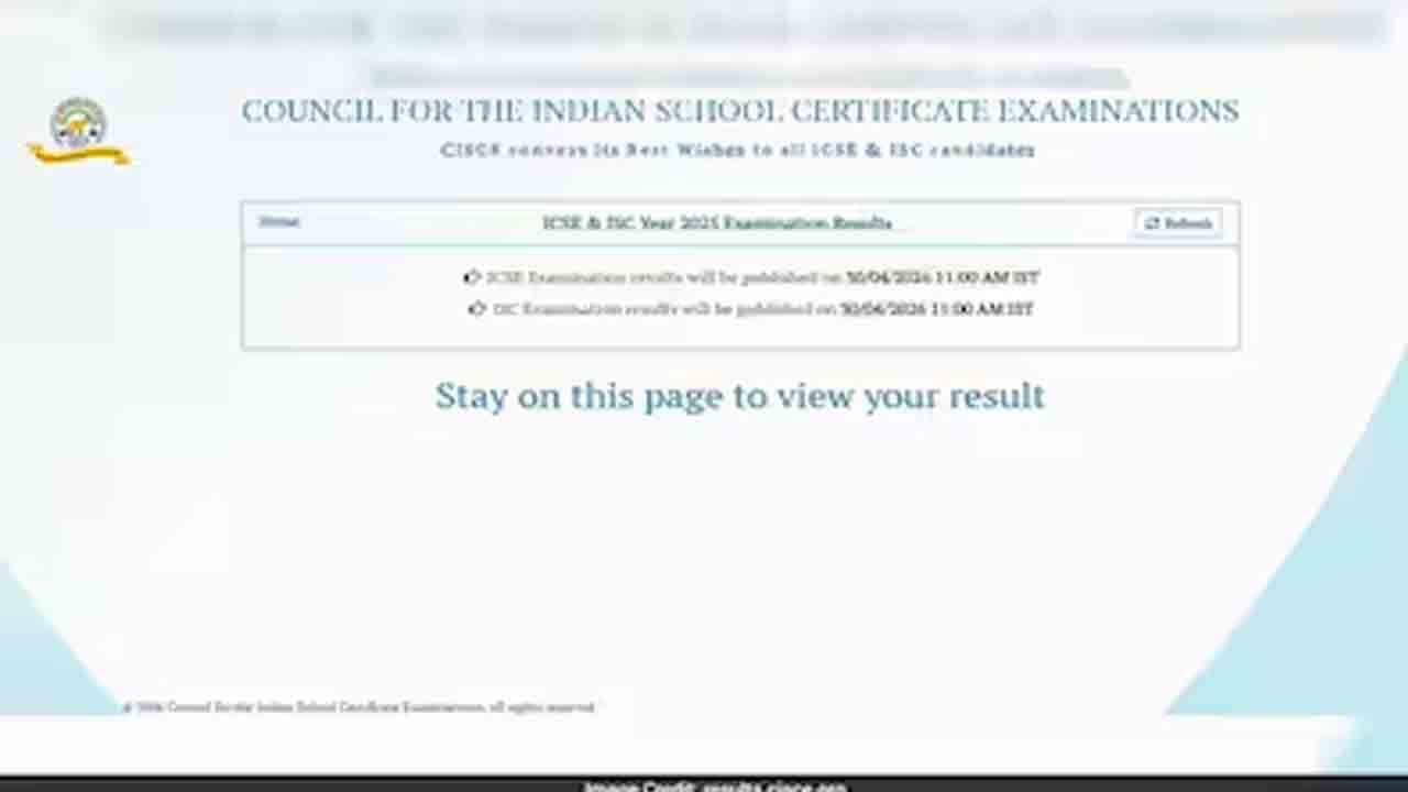 ICSE ISC Results 2026 Released Online