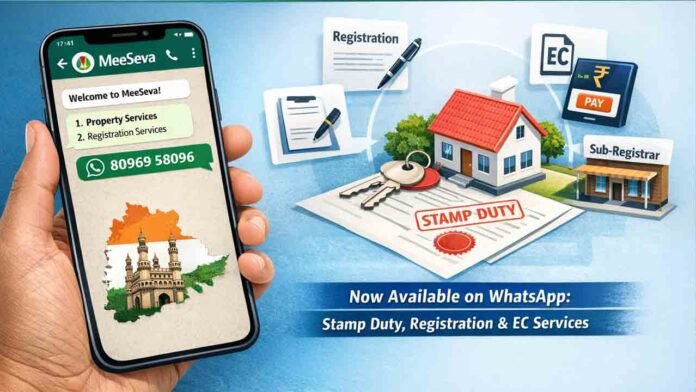 MeeSeva WhatsApp Services Launched For Property Needs In Telangana
