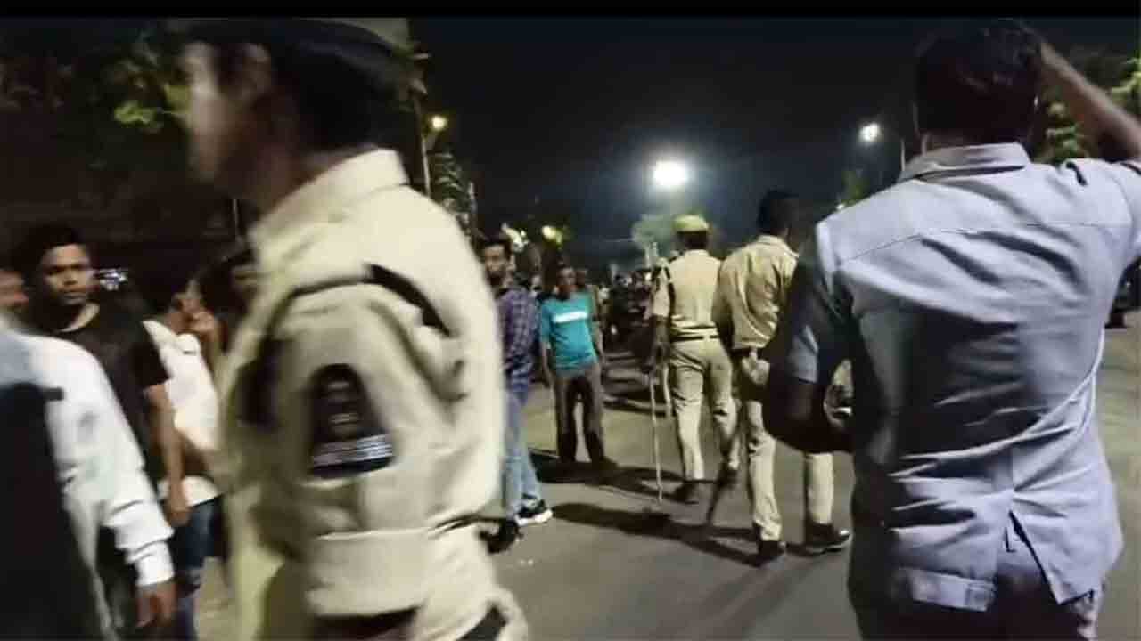 Tension In Rajendranagar After Mosque Desecration Incident