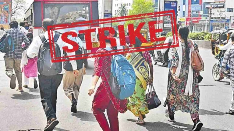 RTC Strike Intensifies In Telangana; Protests Held Across Depots
