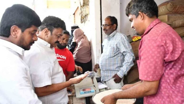 Ration Shop Inspection: Talasani Checks Begumpet Outlet